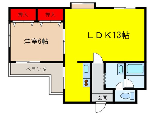 テラスアベニュ－の物件間取画像